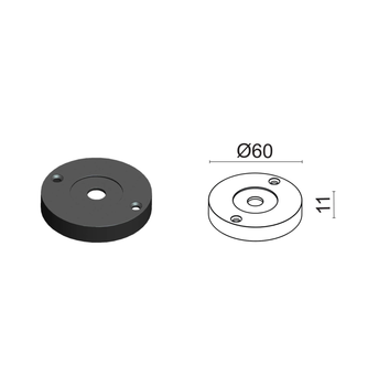 Кріплення для настінного монтажу Viokef FREEDOM Mounting Base for Wall Aplication 02/0910