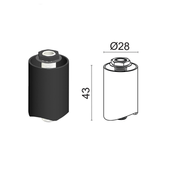 З'єднувач для настінного монтажу Viokef FREEDOM Connector for Wall Mounting Application 02/0914