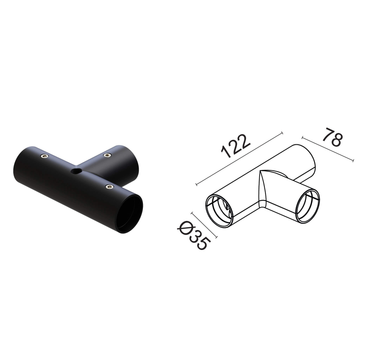 З'єднувач T-подібний Viokef FREEDOM Connector T 02/0905