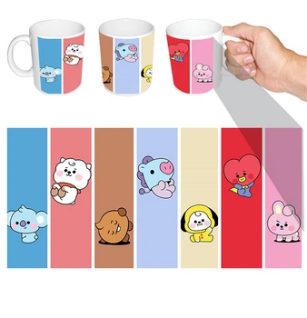 Чашка біла k-pop BT21 BTS (z0315)