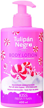 Лосьон для тела Tulipan Negro Клубничный крем с дозатором 400 мл (8410751036456)