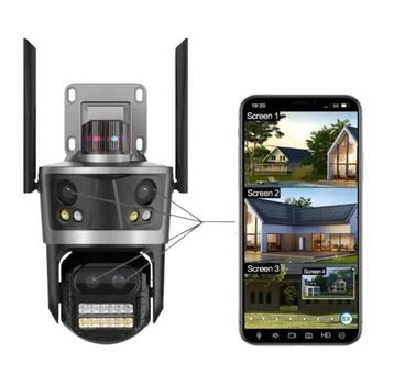 Камера видеонаблюдения 8-x ZOOM WI FI уличная 12 Мп ICSEE поворотная
