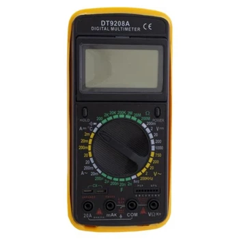 Цифровой мультиметр-тестер Digital DT-9208A Black-Yellow (7_01355)