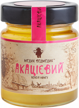 Мед акациевый Медик Ведмедик 250 г (0.25 кг) (4820195680018)
