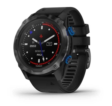Смарт-часы GARMIN Descent Mk2i Titanium Carbon Gray DLC with Black Band (010-02132-01/11)