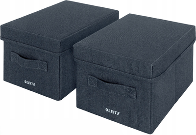 Koszyk do przechowywania Leitz Fabric Storage Box 19 x 28.5 x 16 cm 2 szt. Grey (LTZ61460089)