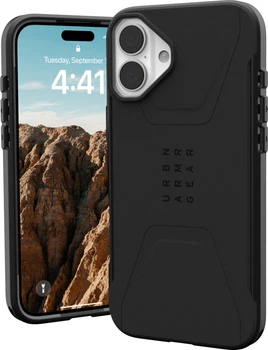 Панель Urban Armor Gear Civilian Magsafe для Apple iPhone 16 Plus Black (114443114040)