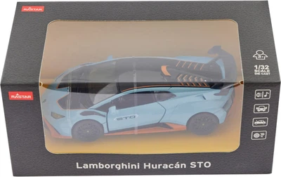 Samochód Rastar Lamborghini Huracan STO 1:32 Niebieski 98700 (6930751322851)