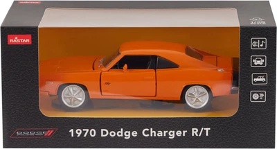 Samochód Rastar 1970 Dodge Charger 1:36 Pomarańczowy 64400 (6930751324176)