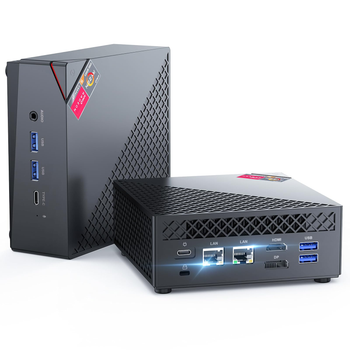 Мини ПК NiPoGi AM06 PRO / AMD Ryzen 5 5500U / RAM 16GB / M.2 SSD 512GB / Radeon RX Vega 7 / HDMI / Wi-Fi 5 / Bluetooth 4.2 / Windows 11 / Black