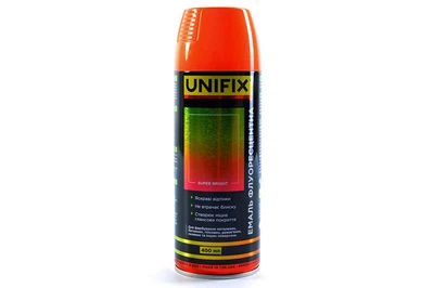 Эмаль флуоресцентная Unifix 400мл оранжевий краска для маркировки объектов в темноте светящаяся краска для аэрозольного нанесения (IT-DR_11N)