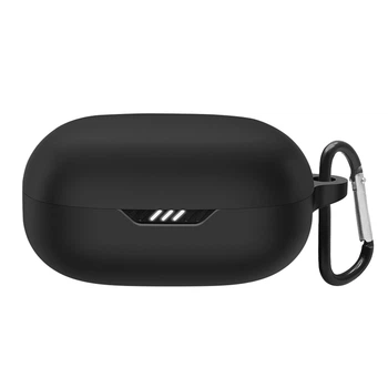 Силиконовый чехол для наушников JBL Live Pro 2, Hang Case, черный, ультратонкий защитный кейс толщиной 2 мм, защита от царапин, пыли и ударов, компактный, с карабином для крепления, ArmorStandart (ARM80439)