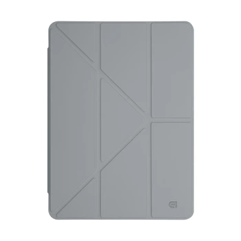 Чохол-книжка для планшета Apple iPad 10.2 (2019)/10.2 (2020)/10.2 (2021), Y-Type PEN, Сірий, магнітний, з тримачем для стилуса, протиударний, обкладинка з функцією підставки, екошкіра + ТПУ, функція автоматичного пробудження/сну