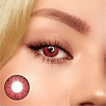Контактные Линзы Красные ELITE Lens Ред2 2 шт