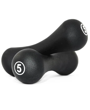 Гантелі неопренові LiveUp Neoprene Dumbbell 2х5 кг (LS2002-B5) Black