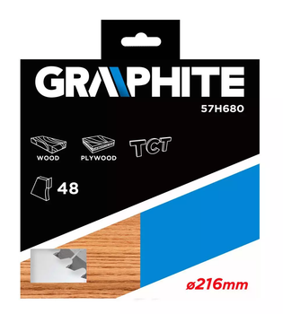 Диск для пилки Graphite 216 x 30 мм 57H680 (5902062576804)