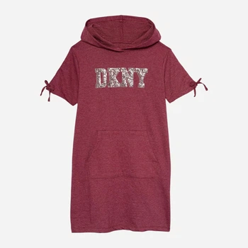 Дитяче літнє плаття-худі для дівчинки DKNY 172430605 122 см Червоне (1159818610)