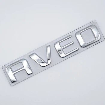 Емблема напис Aveo Chevrolet (хром, глянець) 12,3*2,1 см