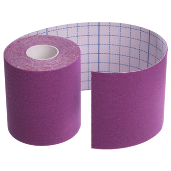 Кинезиологический тейп Kinesiology Tape M 5см - 5м кинезиологическая лента Purple (17018)