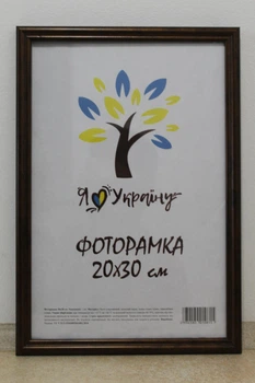 Фоторамка 20Х30, бронзова, 1515-0821-9 б/з, СКЛО + КАРТОН