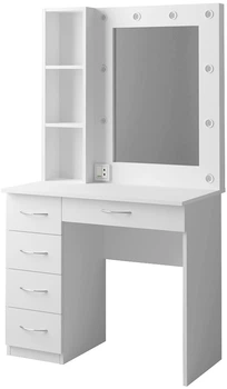 Туалетний столик Roko Tesoro ordf 90х50х160 см Білий (20200051823)