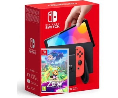 Игровая консоль Nintendo Switch (OLED model) Neon Blue-Red + Игра The Legend of Zelda: Echoes of Wisdom (русские субтитры)