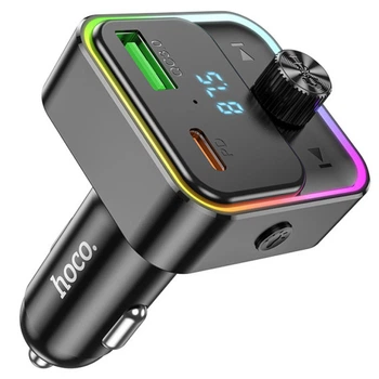 FM-модулятор Hoco E81 Fantasy PD30W+QC3.0 (Черный)