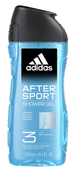 Perfumowany żel pod prysznic dla mężczyzn Adidas After Sport 3-w-1 250 ml (3616304240423)