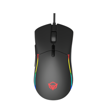 Мишка провідна з підсвіткою Meetion MT-GM19-2023 |RGB/12000DPI/USB| Чорний