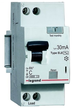 Дифференциальный автомат 1+N C 16A 30m Legrand RX3 AC-16/0,03А 419399