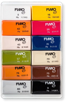 Набір полімерної глини Fimo Soft Natural 12 кольорів x 25 г (4007817053430)