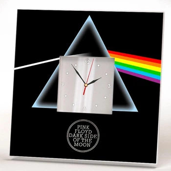 Часы "Группа Pink Floyd. Пинк Флойд" подарок для фанатов, музыкантов, любителей рок музыки, украшение в бар, кафе
