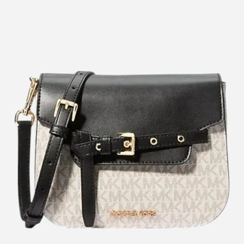 Сумка крос-боді через плече жіноча тканинна маленька Michael Kors 41S2GU5C8B Молочна (196237915474)