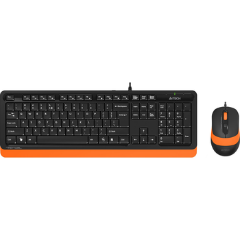 Комплект (клавиатура + мышь) A4Tech Fstyler F1010 Black/Orange (1147551) [114613]