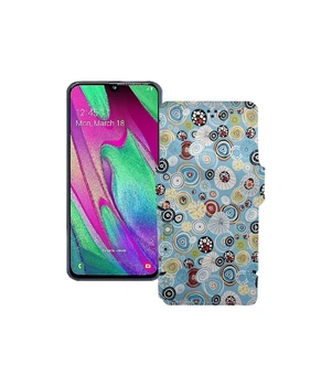 Чохол-книжка з екошкіри для телефону Samsung Galaxy A40 (A405) Кола-кольорові