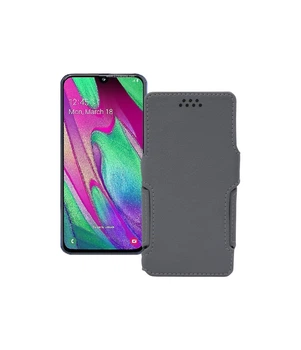 Чохол-книжка з екошкіри для телефону Samsung Galaxy A40 (A405) Сірий
