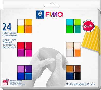 Набор полимерной глины Fimo Soft Basic 24 цвета x 25 г (4007817053454)