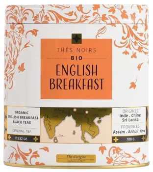 Чорний чай Terre d'Oc Bio English Breakfast 100 г (3700324429132)