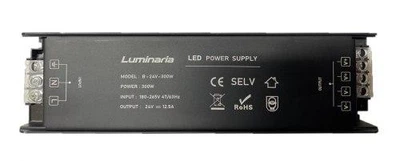 Блок питания LUMINARIA B-24V-300W 220х63х30 IP20