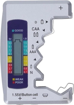 Универсальный цифровой тестер заряда батарей AA, AAA, Крона BT-886 LCD