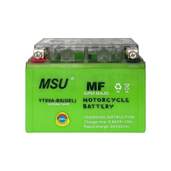 Аккумулятор GEL MSU 12V / 9AH -/+ YTX9A-BS