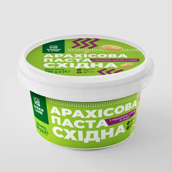 Арахісова паста з курагою, родзинками, медом 500 г., натуральна, без доданого цукру СХІДНА