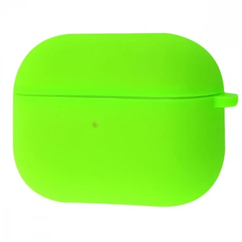 Чехол силиконовый с микрофиброй Wave Silicone Case для Apple AirPods 4 lime green
