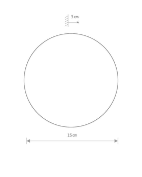 Светильник Nowodvorski 10280 Золотистий Ring Wood S LED 1x7W 3000K 60Lm