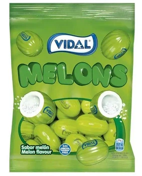 Жевательная резинка Дыня Melons Vidal Без Глютена Видал 100 г
