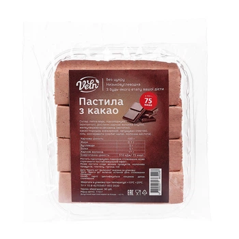 Пастила низкокалорийная с какао ТМ “VELN”/ “Велн”, без сахара 110 г