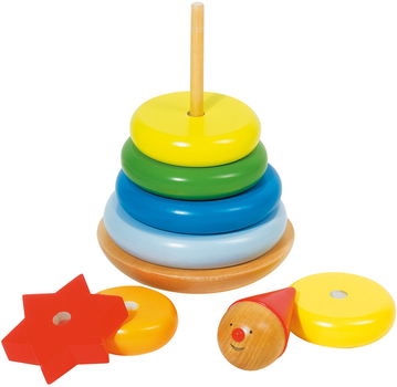 Парамідка Goki Clown Peppo Wooden Stacking Tower (4013594579612)