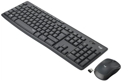 Клавиатура и мышь беспроводная Logitech MK295 Silent Combo Black USB (920-009800)
