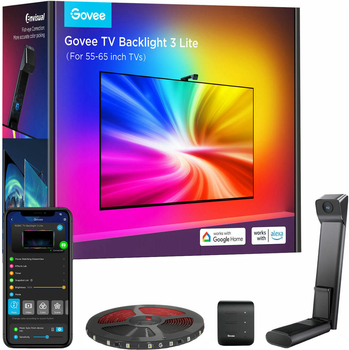 Набор адаптивной подсветки Govee H6099 Backlight 3 Lite 55-65" RGBIC Wi-Fi/Bluetooth Черный (H60993D1)