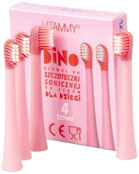 Головки для звукової зубної щітки VITAMMY Dino, 4 шт